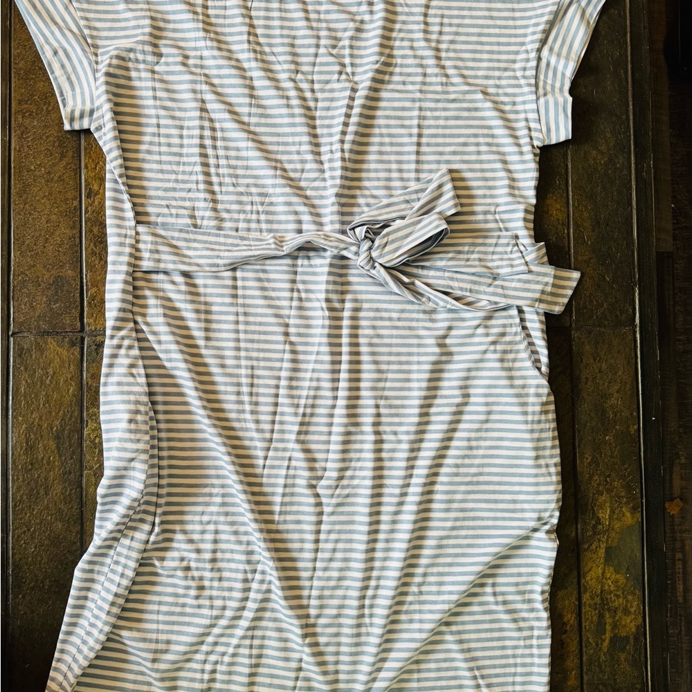 Striped Asymmetrical Dress